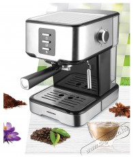 Heinner Brassile HEM-850IXBK Kézi eszpresszó kávéfőző, 850W, 15 bár, kivehető víztartály 1.5L, dupla inox szűrő, Fekete/Inox Konyhai termékek - Kávéfőző / kávéörlő / kiegészítő - Presszó kávéfőző - 495675