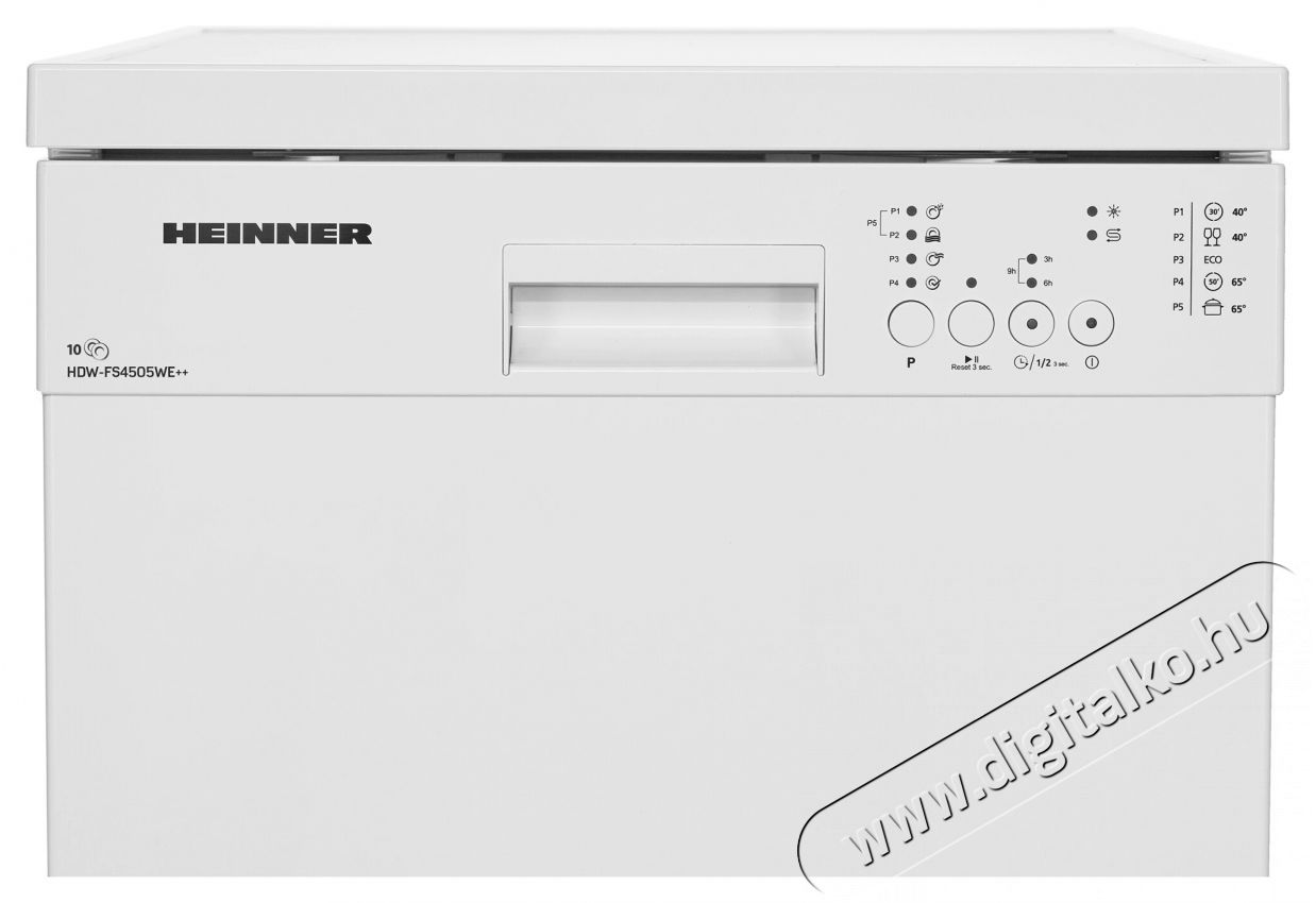 Heinner HDW-FS4505WE++ Szabadon&aacute;ll&oacute; mosogat&oacute;g&eacute;p, 45cm, 10 ter&iacute;t&eacute;k, 5 program, E energiaoszt&aacute;ly, feh&eacute;r Konyhai term&eacute;kek - Mosogat&oacute;g&eacute;p - Keskeny (45cm-ig) szabadon&aacute;ll&oacute; mosogat&oacute;g&eacute;p - 495842