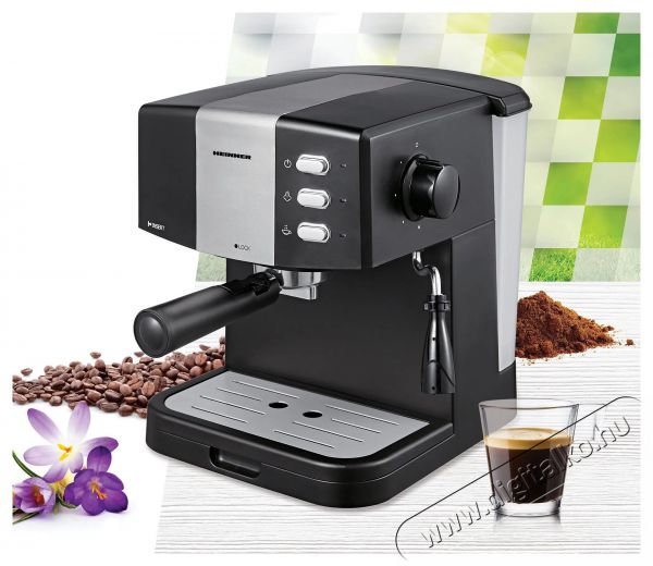 Heinner HEM-850BKSL eszpresszógép - fekete/ezüst Konyhai termékek - Kávéfőző / kávéörlő / kiegészítő - Presszó kávéfőző - 517626