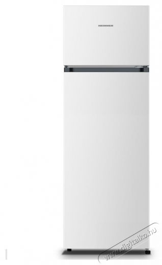Heinner HF-HS243E++ Hűtőszekr&eacute;ny, 243 l, Mechanikus vez&eacute;rl&eacute;s &aacute;ll&iacute;that&oacute; termoszt&aacute;ttal, LED vil&aacute;g&iacute;t&aacute;s, E energiaoszt&aacute;ly, M 161 cm, Feh&eacute;r Konyhai term&eacute;kek - Hűtő, fagyaszt&oacute; (szabadon&aacute;ll&oacute;) - Fel&uuml;lfagyaszt&oacute;s kombin&aacute;lt hűtő - 533461
