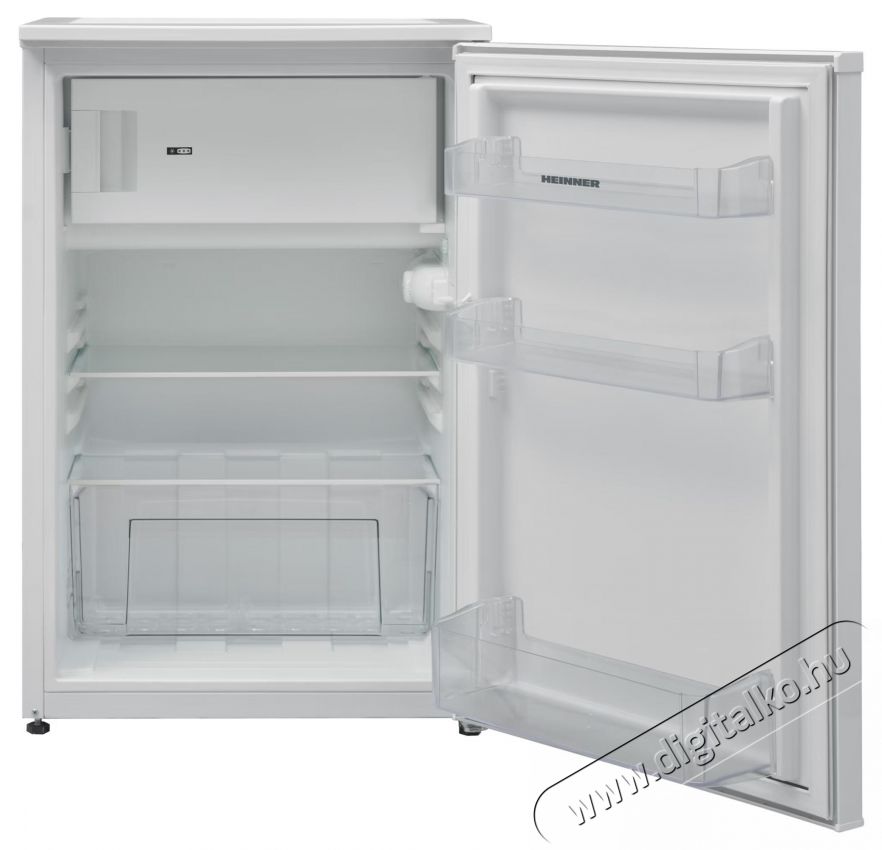 Heinner HF-V122E++, Egyajt&oacute;s hűtő, 122 l, E energiaoszt&aacute;ly, LED vil&aacute;g&iacute;t&aacute;s, Mechanikus vez&eacute;rl&eacute;s, M 83,8 cm, Feh&eacute;r Konyhai term&eacute;kek - Hűtő, fagyaszt&oacute; (szabadon&aacute;ll&oacute;) - Egyajt&oacute;s hűtő - 533445
