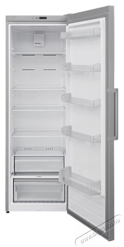 Heinner HF-V401NFSE++ egyajt&oacute;s hűtőszekr&eacute;ny, 389 l, No Frost, Elektronikus vez&eacute;rl&eacute;s, LED vil&aacute;g&iacute;t&aacute;s, E energiaoszt&aacute;ly, M 186 cm, Ez&uuml;st Konyhai term&eacute;kek - Hűtő, fagyaszt&oacute; (szabadon&aacute;ll&oacute;) - Egyajt&oacute;s hűtő - 533440