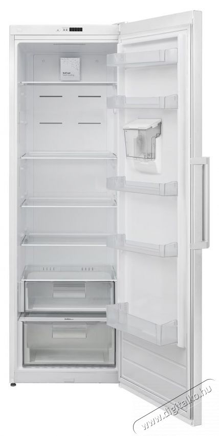 Heinner HF-V401NFWDE++, Egyajt&oacute;s hűtő, 389 l, No Frost, Elektronikus vez&eacute;rl&eacute;s, V&iacute;zadagol&oacute;, LED vil&aacute;g&iacute;t&aacute;s, E energiaoszt&aacute;ly, M 186 cm, Feh&eacute;r Konyhai term&eacute;kek - Hűtő, fagyaszt&oacute; (szabadon&aacute;ll&oacute;) - Egyajt&oacute;s hűtő - 533446