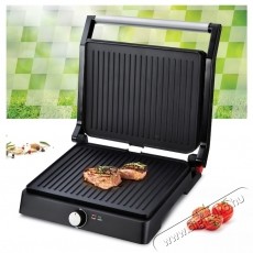 Heinner SunriseGrill HEPG-F2000BKSS Elektromos grill, Tapad&aacute;smentes, 180 nyit&aacute;s, &Aacute;ll&iacute;that&oacute; hőm&eacute;rs&eacute;klet, Fekete/Inox Konyhai term&eacute;kek - Konyhai kisg&eacute;p (s&uuml;t&eacute;s / főz&eacute;s / hűt&eacute;s / &eacute;telk&eacute;sz&iacute;t&eacute;s) - Kontakt grill s&uuml;tő / s&uuml;tőlap - 533470