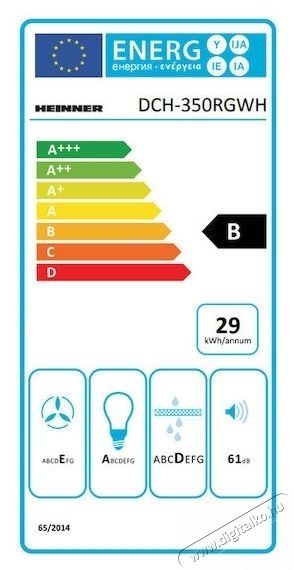 Heinner DCH-350RGWH be&eacute;p&iacute;thető p&aacute;raelsz&iacute;v&oacute; Konyhai term&eacute;kek - P&aacute;raelsz&iacute;v&oacute; - Be&eacute;p&iacute;thető / kih&uacute;zhat&oacute; - 533481