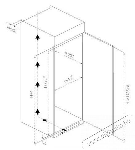 Heinner HF-BIM304NFINVE++ Egyajt&oacute;s be&eacute;p&iacute;thető hűtőszekr&eacute;ny, No Frost, 304L, E energiaoszt&aacute;ly, Inverter kompresszor, Elektronikus vez&eacute;rl&eacute;s, Szuperhűt&eacute;s funkci&oacute;, LED vil&aacute;g&iacute;t&aacute;s Konyhai term&eacute;kek - Hűtő, fagyaszt&oacute; (be&eacute;p&iacute;thető) - Egyajt&oacute;s hűtő - 533458