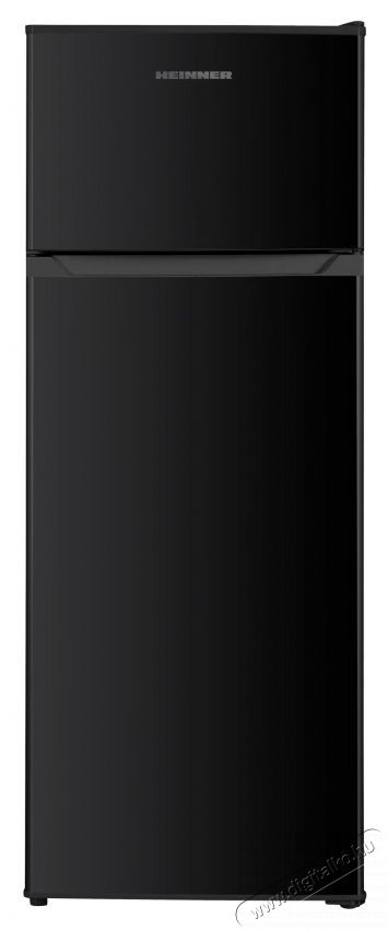 Heinner HF-H2206BKE++ kombin&aacute;lt fel&uuml;lfagyaszt&oacute;s hűtőszekr&eacute;ny, E energiaoszt&aacute;ly, 206 L, LED l&aacute;mpa, 3 hűtőszekr&eacute;ny &uuml;vegpolc, M: 143 cm, Fekete Konyhai term&eacute;kek - Hűtő, fagyaszt&oacute; (szabadon&aacute;ll&oacute;) - Fel&uuml;lfagyaszt&oacute;s kombin&aacute;lt hűtő - 533451