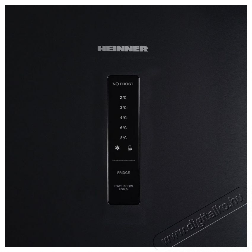 Heinner HF-HM413NFDXWDE++, K&eacute;tajt&oacute;s hűtőszekr&eacute;ny, 413 l, Full No Frost, E energiaoszt&aacute;ly, Kompresszor Dual Inverter, V&iacute;zadagol&oacute;, Kijelző, Gyerekz&aacute;r, M 178 cm, Rozsdamentes ac&eacute;l Konyhai term&eacute;kek - Hűtő, fagyaszt&oacute; (szabadon&aacute;ll&oacute;) - Fel&uuml;lfagyaszt&oacute;s kombin&aacute;lt hűtő - 533449