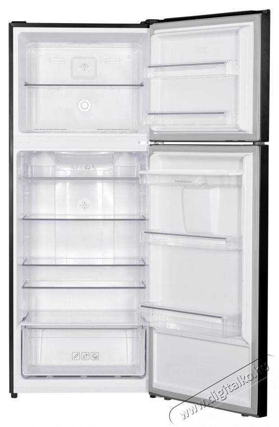 Heinner HF-HM413NFDXWDE++, K&eacute;tajt&oacute;s hűtőszekr&eacute;ny, 413 l, Full No Frost, E energiaoszt&aacute;ly, Kompresszor Dual Inverter, V&iacute;zadagol&oacute;, Kijelző, Gyerekz&aacute;r, M 178 cm, Rozsdamentes ac&eacute;l Konyhai term&eacute;kek - Hűtő, fagyaszt&oacute; (szabadon&aacute;ll&oacute;) - Fel&uuml;lfagyaszt&oacute;s kombin&aacute;lt hűtő - 533449