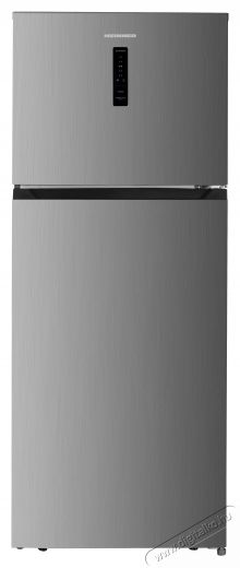 Heinner HF-HM415NFINVSD k&eacute;tajt&oacute; hűtőszekr&eacute;ny, 415l, Full No Frost, Dual Inverter kompresszor, Kijelző, Super cooling funkci&oacute;, Gyermekz&aacute;r, D energiaoszt&aacute;ly, Ez&uuml;st Konyhai term&eacute;kek - Hűtő, fagyaszt&oacute; (szabadon&aacute;ll&oacute;) - Fel&uuml;lfagyaszt&oacute;s kombin&aacute;lt hűtő - 533454