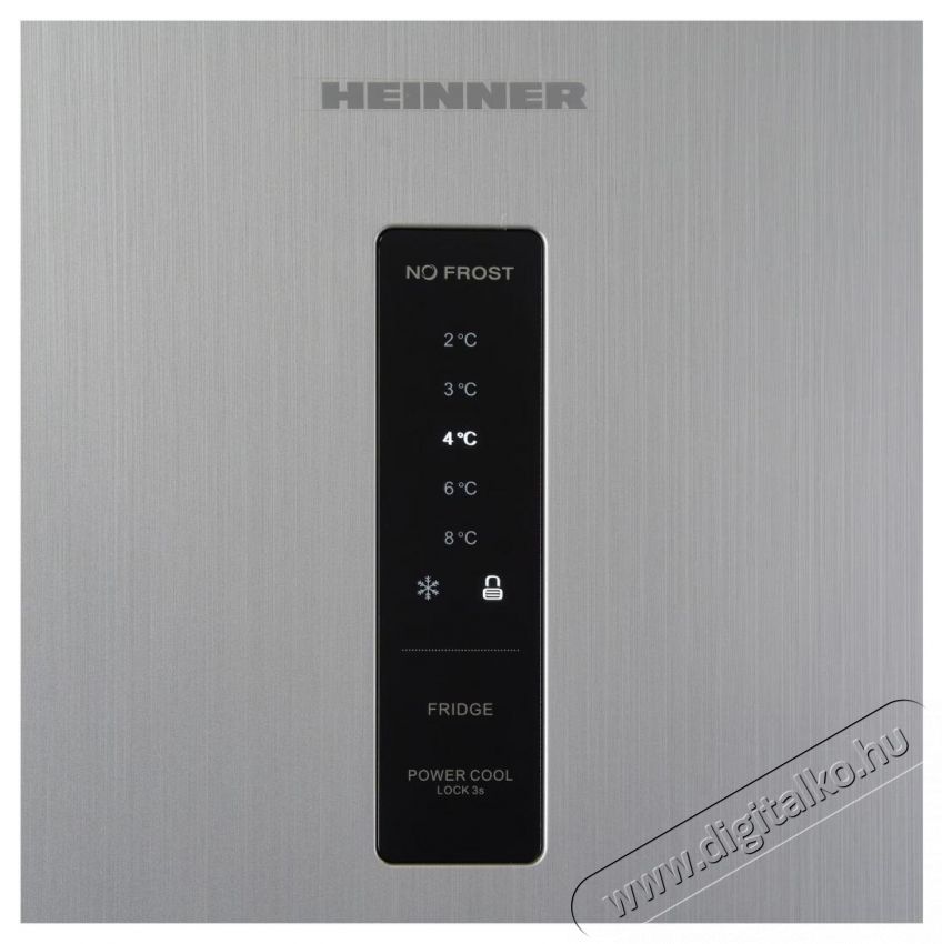 Heinner HF-HM415NFSE++, K&eacute;tajt&oacute;s hűtőszekr&eacute;ny, 415 l, Full No Frost, E energiaoszt&aacute;ly, kettős inverteres kompresszor, kijelző, gyerekz&aacute;r, M 178 cm, ez&uuml;st Konyhai term&eacute;kek - Hűtő, fagyaszt&oacute; (szabadon&aacute;ll&oacute;) - Fel&uuml;lfagyaszt&oacute;s kombin&aacute;lt hűtő - 533455