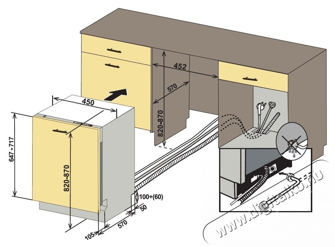 Heinner HDW-BI4593TE++ Be&eacute;p&iacute;thető mosogat&oacute;g&eacute;p, Konyhai term&eacute;kek - Mosogat&oacute;g&eacute;p - Keskeny (45cm-ig) be&eacute;p&iacute;thető mosogat&oacute;g&eacute;p - 535238