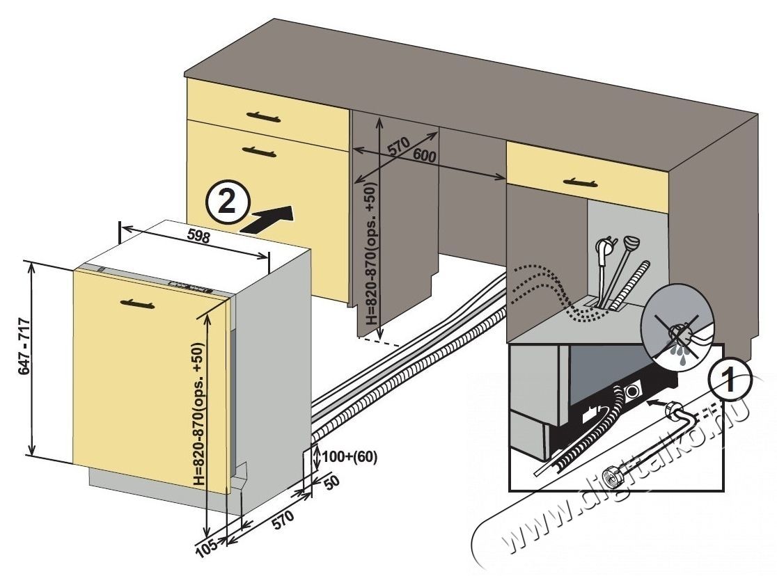 Heinner HDW-BI6005IE++ Be&eacute;p&iacute;thető mosogat&oacute;g&eacute;p, Feh&eacute;r Konyhai term&eacute;kek - Mosogat&oacute;g&eacute;p - Norm&aacute;l (60cm) be&eacute;p&iacute;thető mosogat&oacute;g&eacute;p - 535239