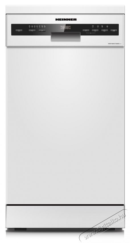 Heinner HDW-FSM45710AWD+++ mosogat&oacute;g&eacute;p, feh&eacute;r Konyhai term&eacute;kek - Mosogat&oacute;g&eacute;p - Keskeny (45cm-ig) szabadon&aacute;ll&oacute; mosogat&oacute;g&eacute;p - 535250