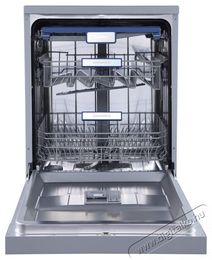 Heinner HDW-FSM60714AXD+++ Mosogat&oacute;g&eacute;p, rozsdamentes ac&eacute;l Konyhai term&eacute;kek - Mosogat&oacute;g&eacute;p - Norm&aacute;l (60cm) szabadon&aacute;ll&oacute; mosogat&oacute;g&eacute;p - 535253