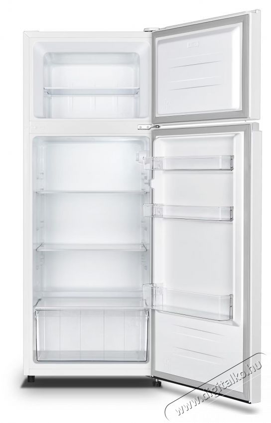 Heinner HF-HS205E++ Hűtőszekr&eacute;ny, 206 l, E energiaoszt&aacute;ly, LED l&aacute;mpa, 3 &uuml;vegpolc, M 143,4 cm, Feh&eacute;r Konyhai term&eacute;kek - Hűtő, fagyaszt&oacute; (szabadon&aacute;ll&oacute;) - Fel&uuml;lfagyaszt&oacute;s kombin&aacute;lt hűtő - 535258