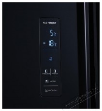 Heinner HSBS-H442NFBKE++ side by side hűtőszekr&eacute;ny, M:177cm, 436L, E energiaoszt&aacute;ly, fekete Konyhai term&eacute;kek - Hűtő, fagyaszt&oacute; (szabadon&aacute;ll&oacute;) - Amerikai t&iacute;pus&uacute; Side By Side hűtő - 535261