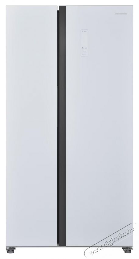 Heinner HSBS-HM532NFGWHE++ Side by side hűtőszekr&eacute;ny, 532 l, No Frost, LED kijelző, E energiaoszt&aacute;ly, Smart, Nyitott ajt&oacute; riaszt&oacute;, M 177 cm, Feh&eacute;r Konyhai term&eacute;kek - Hűtő, fagyaszt&oacute; (szabadon&aacute;ll&oacute;) - Amerikai t&iacute;pus&uacute; Side By Side hűtő - 535271