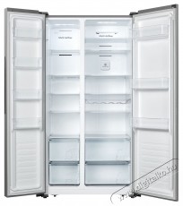 Heinner HSBS-HS519NFXE++ Side by side hűtőszekr&eacute;ny, 519 l, Full No Frost, E oszt&aacute;ly, &eacute;rintők&eacute;pernyő, Nyitott ajt&oacute; riaszt&oacute;, M 1786 cm, Rozsdamentes ac&eacute;l Konyhai term&eacute;kek - Hűtő, fagyaszt&oacute; (szabadon&aacute;ll&oacute;) - Amerikai t&iacute;pus&uacute; Side By Side hűtő - 535265