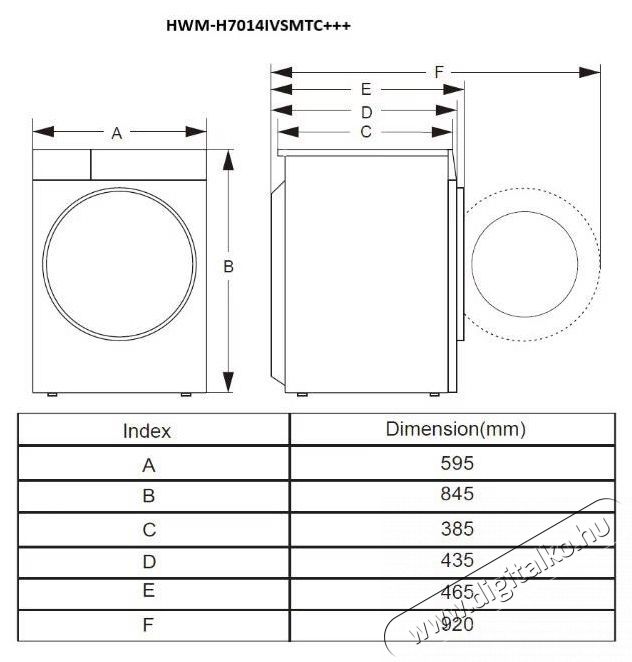 Heinner HWM-H7014IVSMTC+++ mos&oacute;g&eacute;p H&aacute;ztart&aacute;s / Otthon / K&uuml;lt&eacute;r - Mos&oacute;g&eacute;p / sz&aacute;r&iacute;t&oacute;g&eacute;p - El&ouml;lt&ouml;ltős norm&aacute;l (60cm-ig) mos&oacute;g&eacute;p - 535286