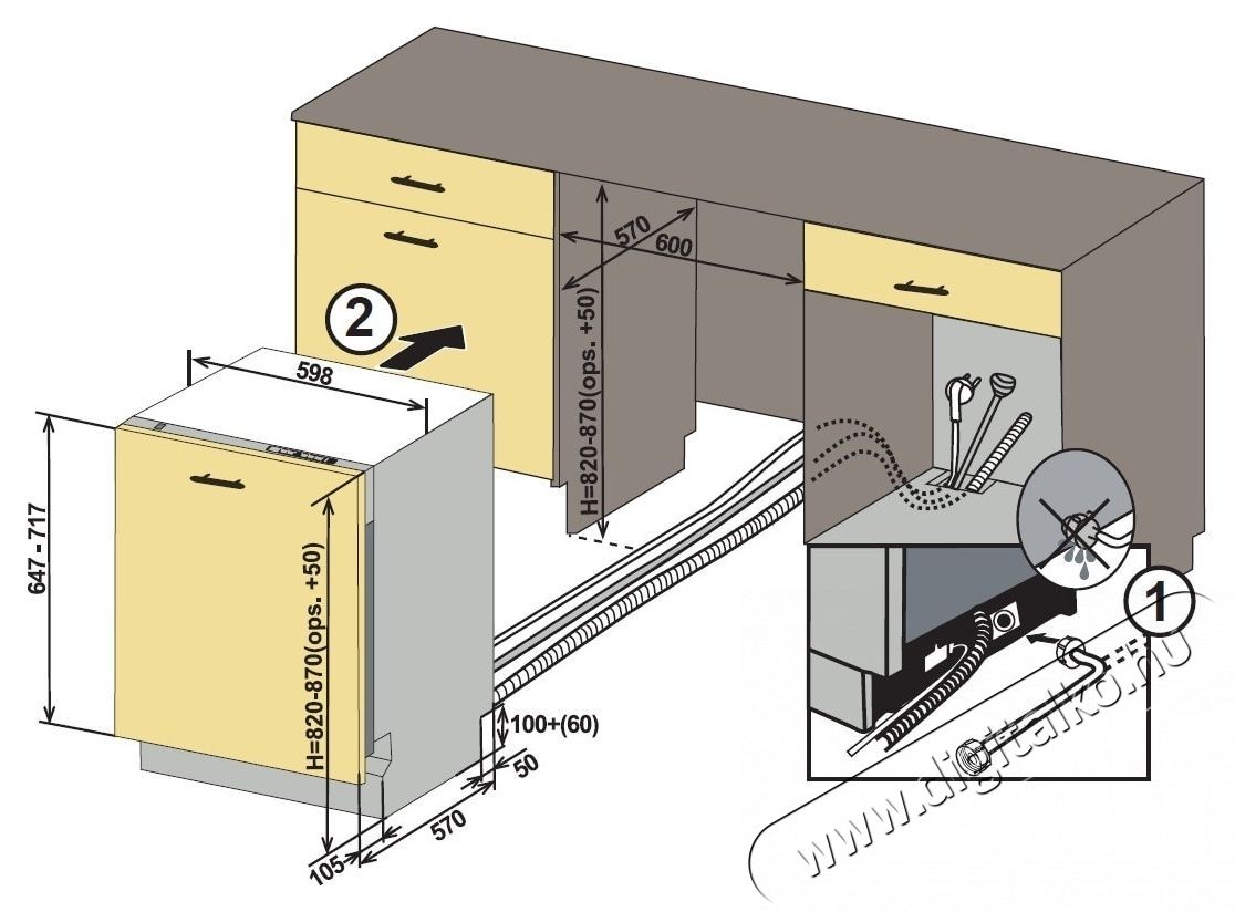 Heinner HDW-BI6613AID+++ Be&eacute;p&iacute;thető mosogat&oacute;g&eacute;p Konyhai term&eacute;kek - Mosogat&oacute;g&eacute;p - Norm&aacute;l (60cm) be&eacute;p&iacute;thető mosogat&oacute;g&eacute;p - 535242