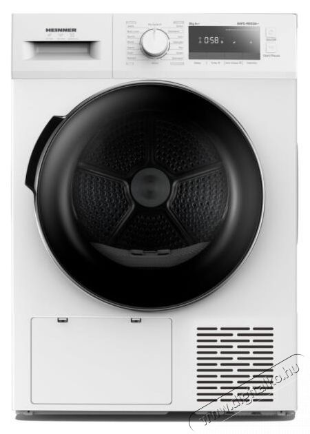 Heinner HHPD-M8G3A++ hőszivatty&uacute;s sz&aacute;r&iacute;t&oacute;g&eacute;p, 8 kg, 14 program, LED kijelző, K&aacute;d vil&aacute;g&iacute;t&aacute;s, Gyerekz&aacute;r, E energiaoszt&aacute;ly, Feh&eacute;r H&aacute;ztart&aacute;s / Otthon / K&uuml;lt&eacute;r - Mos&oacute;g&eacute;p / sz&aacute;r&iacute;t&oacute;g&eacute;p - Sz&aacute;r&iacute;t&oacute;g&eacute;p - 536834