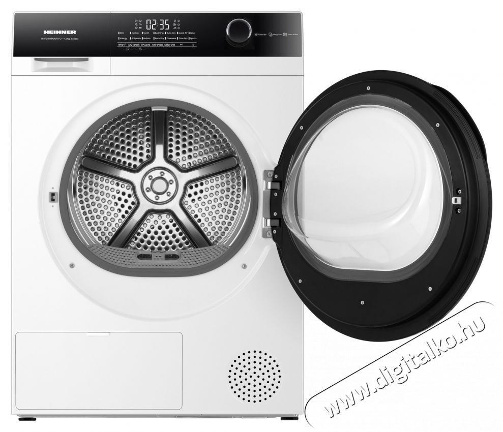 Heinner HHPD-HMK90IVFC+++ hőszivatty&uacute;s sz&aacute;r&iacute;t&oacute;g&eacute;p, 9 kg terhelhetős&eacute;g, C energiaoszt&aacute;ly, inverteres motor, feh&eacute;r H&aacute;ztart&aacute;s / Otthon / K&uuml;lt&eacute;r - Mos&oacute;g&eacute;p / sz&aacute;r&iacute;t&oacute;g&eacute;p - Sz&aacute;r&iacute;t&oacute;g&eacute;p - 536849