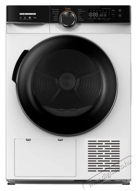 Heinner HHPD-M8K3A++ hőszivatty&uacute;s sz&aacute;r&iacute;t&oacute;g&eacute;p, 8 kg, 14 program, D energiaoszt&aacute;ly, &Eacute;rint&eacute;svez&eacute;rl&eacute;s, P&aacute;ratartalom szenzor, LED kijelző, vil&aacute;g&iacute;t&aacute;s, Gyerekz&aacute;r, Feh&eacute;r H&aacute;ztart&aacute;s / Otthon / K&uuml;lt&eacute;r - Mos&oacute;g&eacute;p / sz&aacute;r&iacute;t&oacute;g&eacute;p - Sz&aacute;r&iacute;t&oacute;g&eacute;p - 536851