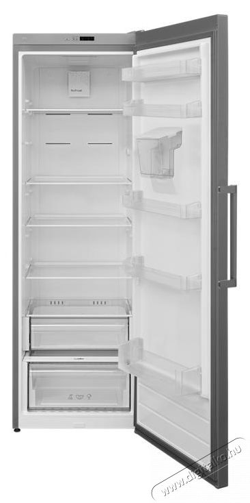 Heinner HF-V401NFXWDE++, Egyajt&oacute;s hűtő, 389 l, No Frost, Elektronikus vez&eacute;rl&eacute;s, V&iacute;zadagol&oacute;, LED vil&aacute;g&iacute;t&aacute;s, E energiaoszt&aacute;ly, M 186 cm, Rozsdamentes ac&eacute;l Konyhai term&eacute;kek - Hűtő, fagyaszt&oacute; (szabadon&aacute;ll&oacute;) - Egyajt&oacute;s hűtő - 533439