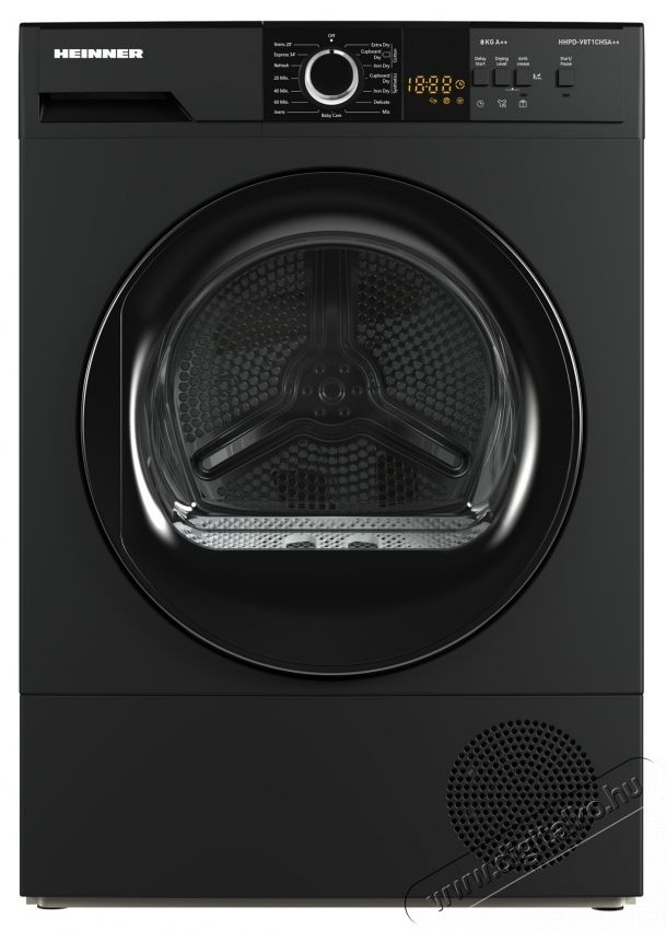 Heinner HHPD-V8T1CHSA++ Sz&aacute;r&iacute;t&oacute;g&eacute;p, Hőszivatty&uacute;, 8 kg, A+/E energiaoszt&aacute;ly, Led kijelző, Gyűrőd&eacute;sg&aacute;tl&oacute; funkci&oacute;, Ez&uuml;st H&aacute;ztart&aacute;s / Otthon / K&uuml;lt&eacute;r - Mos&oacute;g&eacute;p / sz&aacute;r&iacute;t&oacute;g&eacute;p - Sz&aacute;r&iacute;t&oacute;g&eacute;p - 536843
