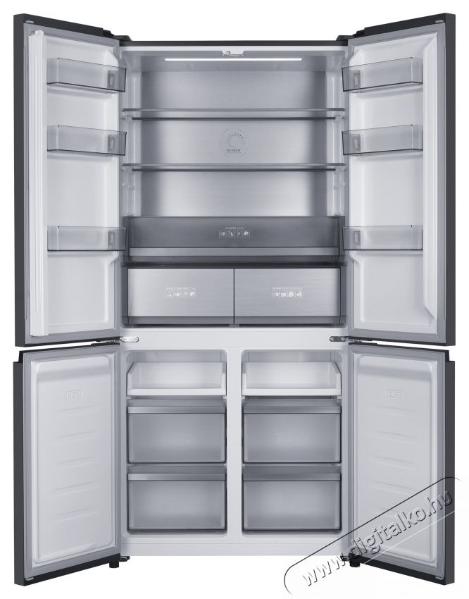 Heinner HSBS-HM505MDSINFDXE++ Side by side multidoor hűtőszekr&eacute;ny, 505l Konyhai term&eacute;kek - Hűtő, fagyaszt&oacute; (szabadon&aacute;ll&oacute;) - Amerikai t&iacute;pus&uacute; Side By Side hűtő - 535275