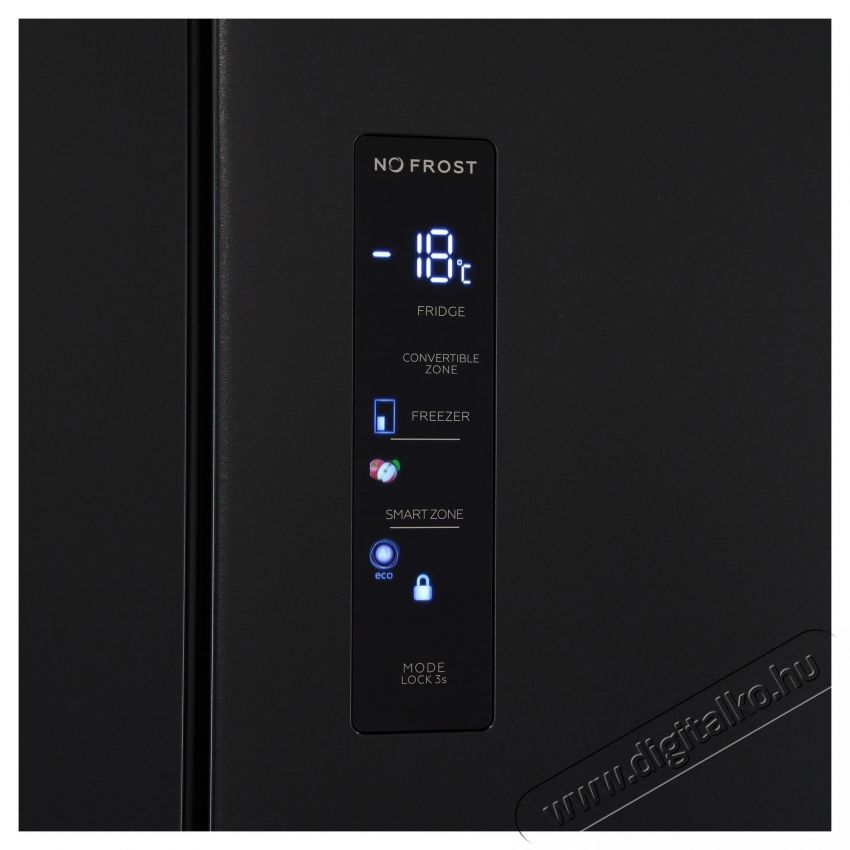 Heinner HSBS-HM505MDSINFDXE++ Side by side multidoor hűtőszekr&eacute;ny, 505l Konyhai term&eacute;kek - Hűtő, fagyaszt&oacute; (szabadon&aacute;ll&oacute;) - Amerikai t&iacute;pus&uacute; Side By Side hűtő - 535275