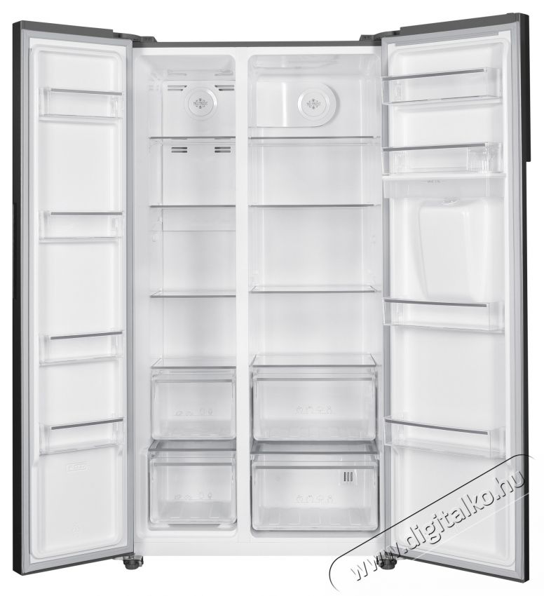 Heinner HSBS-HM529NFXWDE++, 529 l, Side by side hűtő Konyhai term&eacute;kek - Hűtő, fagyaszt&oacute; (szabadon&aacute;ll&oacute;) - Amerikai t&iacute;pus&uacute; Side By Side hűtő - 535272