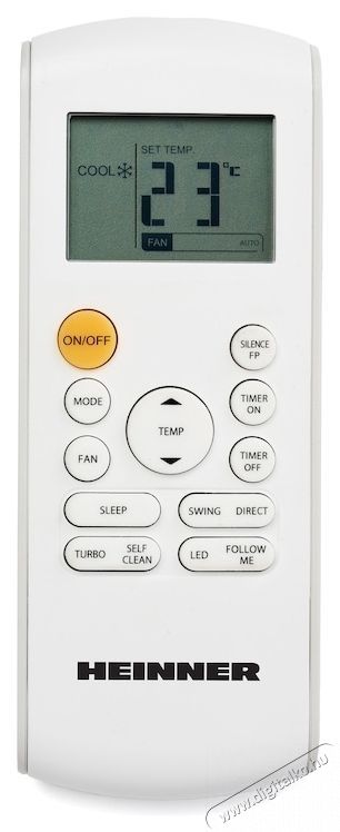 Heinner HAC-CR24WIFI Crystal Kl&iacute;maberendez&eacute;s, 7kW, Fűt&eacute;s funkci&oacute;, High Density szűrő, Follow me funkci&oacute;, Turb&oacute; funkci&oacute;, R32, A++ energiaoszt&aacute;ly, Feh&eacute;r H&aacute;ztart&aacute;s / Otthon / K&uuml;lt&eacute;r - Ventil&aacute;tor / L&eacute;gkondicion&aacute;l&oacute; - Split kl&iacute;ma - 536773