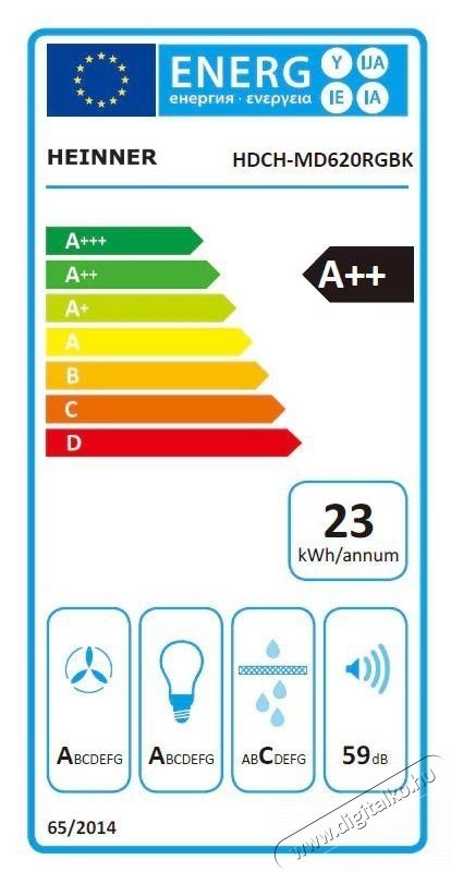 Heinner HDCH-MD620RGBK dekorat&iacute;v p&aacute;raelsz&iacute;v&oacute; Konyhai term&eacute;kek - P&aacute;raelsz&iacute;v&oacute; - Hagyom&aacute;nyos - 536804