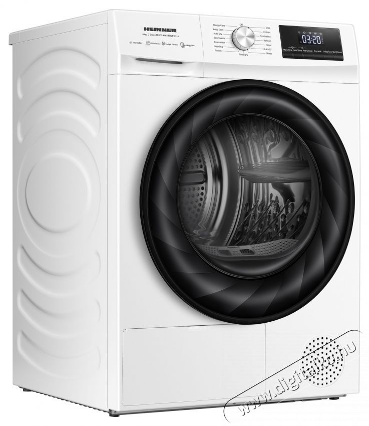 Heinner HHPD-HMY80IVFC+++ hőszivatty&uacute;s sz&aacute;r&iacute;t&oacute;g&eacute;p, 8 kg, C energiaoszt&aacute;ly, inverteres motor, feh&eacute;r H&aacute;ztart&aacute;s / Otthon / K&uuml;lt&eacute;r - Mos&oacute;g&eacute;p / sz&aacute;r&iacute;t&oacute;g&eacute;p - Sz&aacute;r&iacute;t&oacute;g&eacute;p - 536853