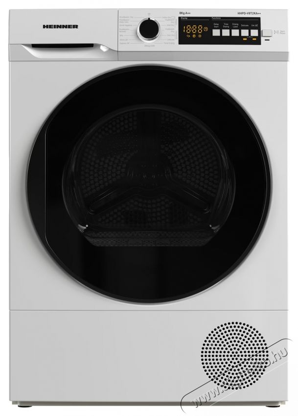 Heinner HHPD-V8T2KA++ Hőszivatty&uacute;s sz&aacute;r&iacute;t&oacute;g&eacute;p, 8 kg, 15 program, PureBeam+, LED kijelző, E Energiaoszt&aacute;ly, Feh&eacute;r H&aacute;ztart&aacute;s / Otthon / K&uuml;lt&eacute;r - Mos&oacute;g&eacute;p / sz&aacute;r&iacute;t&oacute;g&eacute;p - Sz&aacute;r&iacute;t&oacute;g&eacute;p - 536858