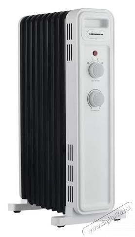 Heinner HOH-M09WH-BK olajradi&aacute;tor, 9 elem, 1000W/1300W/2200W, &Aacute;ll&iacute;that&oacute; termoszt&aacute;t, V&eacute;delem t&uacute;lmeleged&eacute;s ellen, Felborul&aacute;s v&eacute;delem, Kerekek, K&aacute;belt&aacute;rol&oacute;, Fekete/Feh&eacute;r H&aacute;ztart&aacute;s / Otthon / K&uuml;lt&eacute;r - Fűt&eacute;s - Olajradi&aacute;tor - 536801