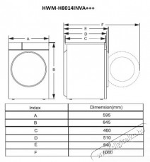 Heinner HWM-H8014INVA+++ mos&oacute;g&eacute;p, A energiaoszt&aacute;ly, 8 kg kapacit&aacute;s, 1400 ford./perc, 15 program, Digit&aacute;lis kijelző, Feh&eacute;r H&aacute;ztart&aacute;s / Otthon / K&uuml;lt&eacute;r - Mos&oacute;g&eacute;p / sz&aacute;r&iacute;t&oacute;g&eacute;p - El&ouml;lt&ouml;ltős norm&aacute;l (60cm-ig) mos&oacute;g&eacute;p - 536860