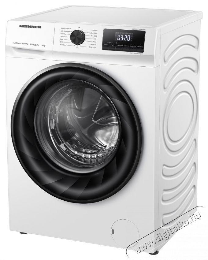 Heinner HWM-H8014INVA+++ mos&oacute;g&eacute;p, A energiaoszt&aacute;ly, 8 kg kapacit&aacute;s, 1400 ford./perc, 15 program, Digit&aacute;lis kijelző, Feh&eacute;r H&aacute;ztart&aacute;s / Otthon / K&uuml;lt&eacute;r - Mos&oacute;g&eacute;p / sz&aacute;r&iacute;t&oacute;g&eacute;p - El&ouml;lt&ouml;ltős norm&aacute;l (60cm-ig) mos&oacute;g&eacute;p - 536860