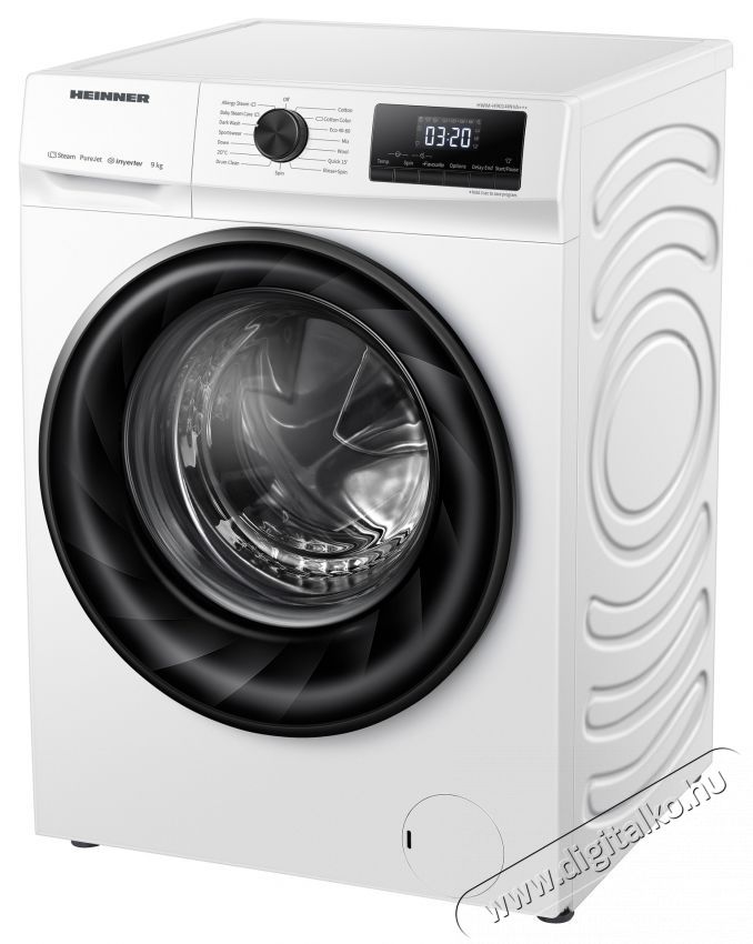 Heinner HWM-H9014INVA+++ Mos&oacute;g&eacute;p, 9 kg, 1400 ford./perc, A energiaoszt&aacute;ly, Inverter motor, Digit&aacute;lis kijelző, Gyerekz&aacute;r, Feh&eacute;r H&aacute;ztart&aacute;s / Otthon / K&uuml;lt&eacute;r - Mos&oacute;g&eacute;p / sz&aacute;r&iacute;t&oacute;g&eacute;p - El&ouml;lt&ouml;ltős norm&aacute;l (60cm-ig) mos&oacute;g&eacute;p - 536852