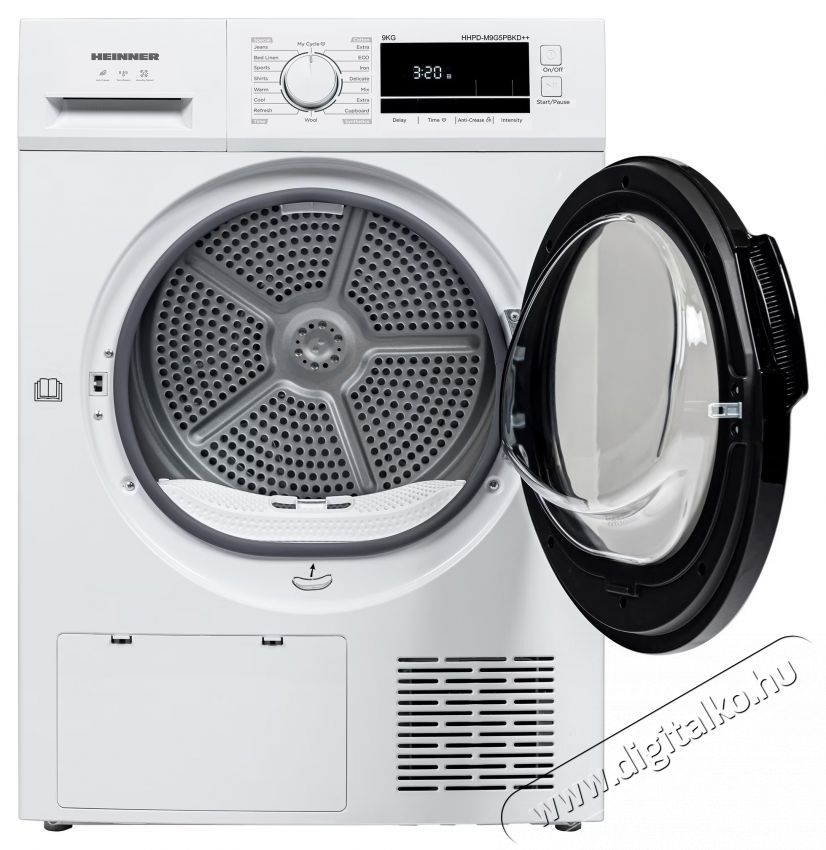 Heinner HHPD-M9G5PBKD++ hőszivatty&uacute;s sz&aacute;r&iacute;t&oacute;g&eacute;p, 9 kg, feh&eacute;r H&aacute;ztart&aacute;s / Otthon / K&uuml;lt&eacute;r - Mos&oacute;g&eacute;p / sz&aacute;r&iacute;t&oacute;g&eacute;p - Sz&aacute;r&iacute;t&oacute;g&eacute;p - 536829