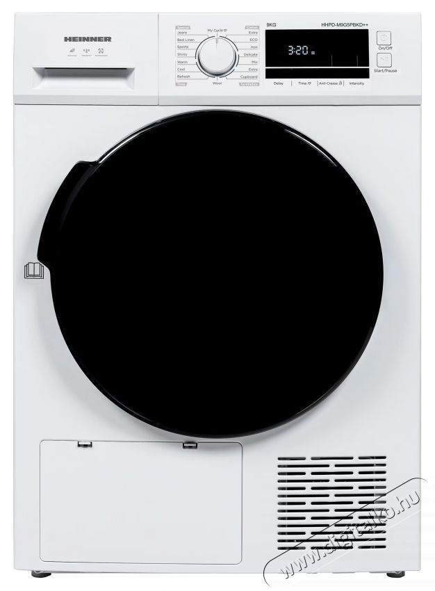 Heinner HHPD-M9G5PBKD++ hőszivatty&uacute;s sz&aacute;r&iacute;t&oacute;g&eacute;p, 9 kg, feh&eacute;r H&aacute;ztart&aacute;s / Otthon / K&uuml;lt&eacute;r - Mos&oacute;g&eacute;p / sz&aacute;r&iacute;t&oacute;g&eacute;p - Sz&aacute;r&iacute;t&oacute;g&eacute;p - 536829