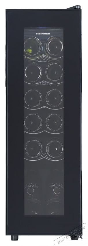 Heinner HRV-A45DRM12 borhűtő, 45 l / 12 palack, Fekete Konyhai term&eacute;kek - Hűtő, fagyaszt&oacute; (szabadon&aacute;ll&oacute;) - Borhűtő - 533467