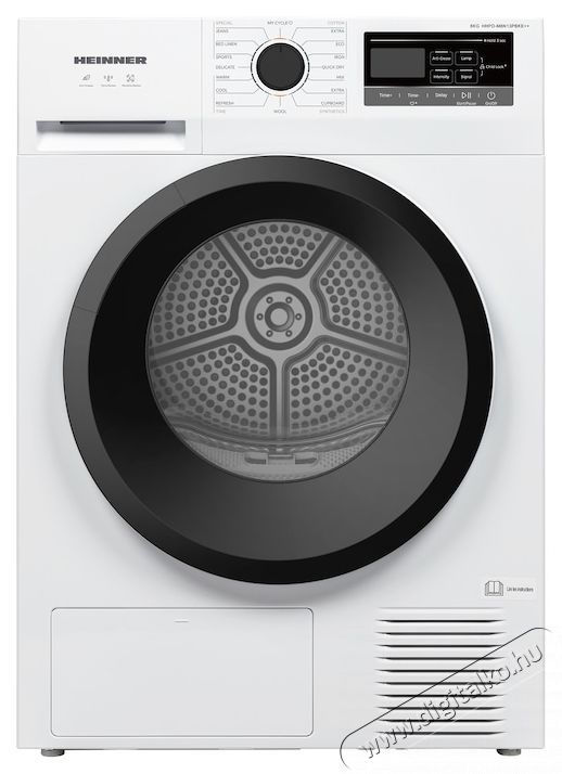 Heinner HHPD-M8N13PBKE++ hőszivatty&uacute;s sz&aacute;r&iacute;t&oacute;g&eacute;p, 8 kg, 16 program, E energiaoszt&aacute;ly H&aacute;ztart&aacute;s / Otthon / K&uuml;lt&eacute;r - Mos&oacute;g&eacute;p / sz&aacute;r&iacute;t&oacute;g&eacute;p - Sz&aacute;r&iacute;t&oacute;g&eacute;p - 536826