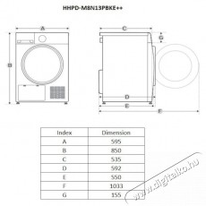 Heinner HHPD-M8N13PBKE++ hőszivatty&uacute;s sz&aacute;r&iacute;t&oacute;g&eacute;p, 8 kg, 16 program, E energiaoszt&aacute;ly H&aacute;ztart&aacute;s / Otthon / K&uuml;lt&eacute;r - Mos&oacute;g&eacute;p / sz&aacute;r&iacute;t&oacute;g&eacute;p - Sz&aacute;r&iacute;t&oacute;g&eacute;p - 536826