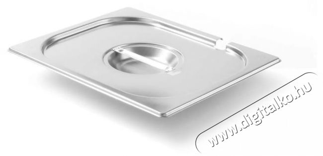 Hendi 806951 GN Kitchen Line GN 1/4 acélfedő, kivágás merőkanálhoz Konyhai termékek - Edény - Edény fedő - 527295