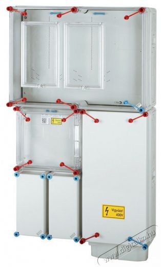 Hensel HB33K0F-U 1 és 3 fázisú két mérőhelyes fogyasztásmérő szekrény Iroda és számítástechnika - Egyéb számítástechnikai termék - 464119