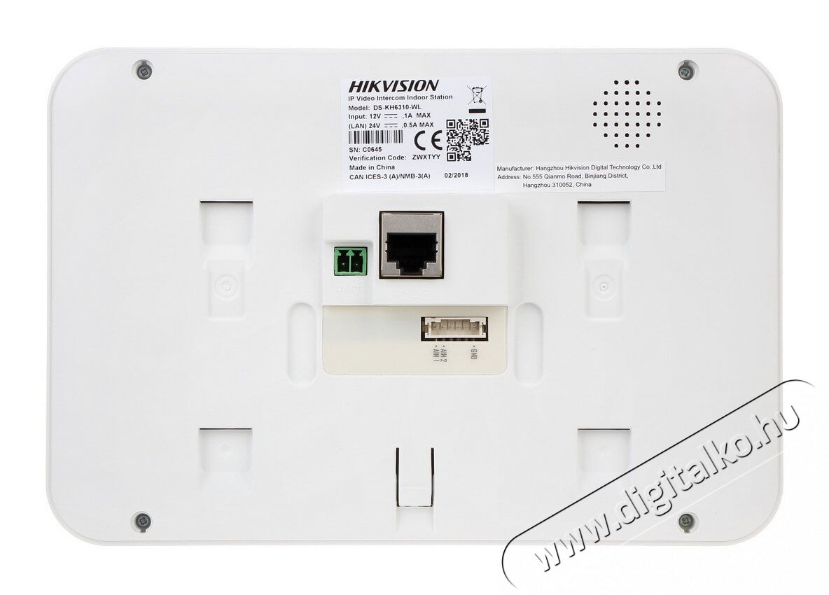 Hikvision DS-KH6310-WL kaputelefon  H&aacute;ztart&aacute;s / Otthon / K&uuml;lt&eacute;r - Biztons&aacute;gtechnika - Kieg&eacute;sz&iacute;tő - 341504