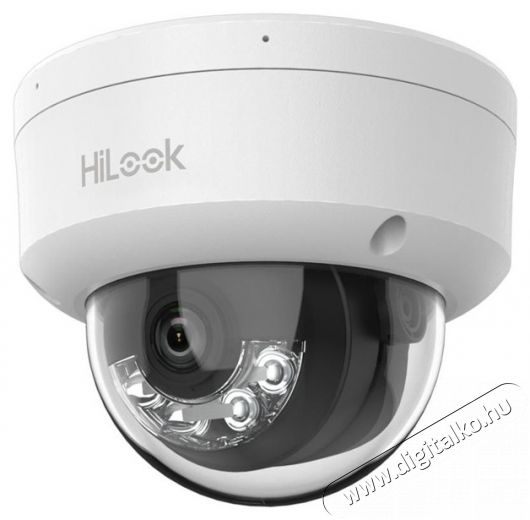 HILOOK IPC-D140HA-LU(2.8mm) /Kültéri/4MP/2,8mm/IR/Láthatófény 30m/IK08/MD 2.0/Smart Hybrid Light PoE IP dóm kamera Háztartás / Otthon / Kültér - Biztonságtechnika - Biztonsági kamera - 508663